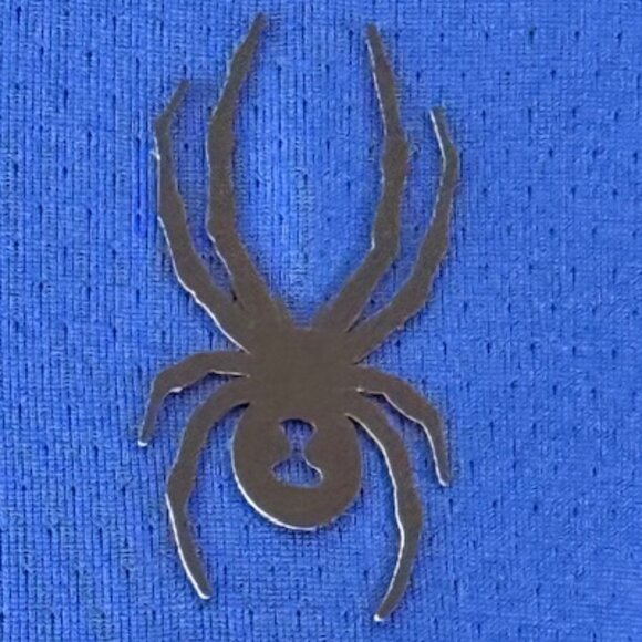 Spyder Shirt Men's Mock Neck Long Sleeve Active Pro Web Blue Stretch Large NWT - Picture 7 of 16